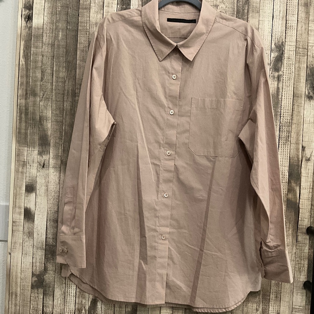 JENNI KAYNE BOYFRIEND COTTON BUTTON UP